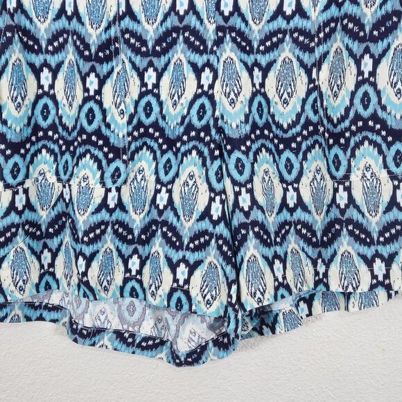 Wildfox Shorts Blue Print Women’s 3X Easy Breezy Bold Resortwear - Picture 5 of 10